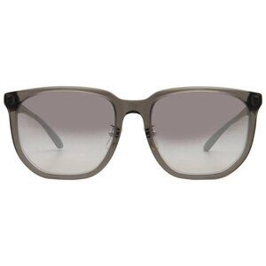 Emporio Armani Grey Gradient Mirror Silver Square Men's Sunglasses EA42